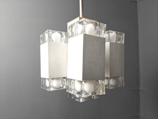 Vintage Italian Cubic Chandelier attributed to Gaetano Sciolari