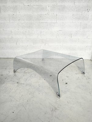【定価35万円】FIAM Italia Genio Coffee Table Genio Curved Glass Coffee Table by Massimo Iosa Ghini for Fiam