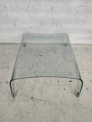 Genio Curved Glass Coffee Table by Massimo Iosa Ghini for Fiam
