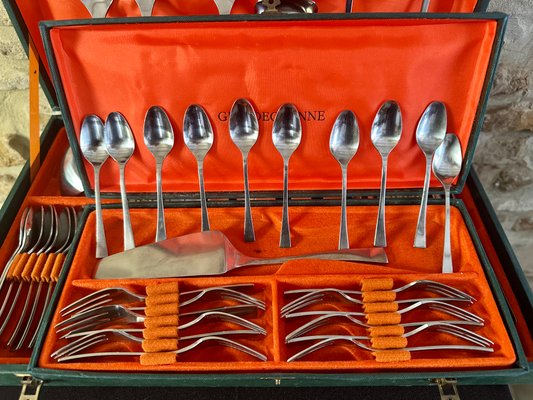 Vintage Cutlery Set by Guy Degrenne, 1970s for sale at Pamono
