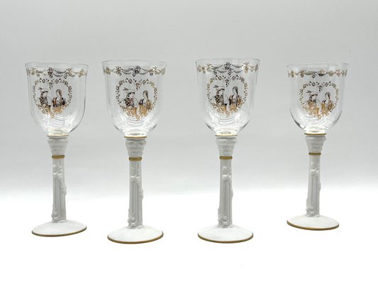 The Romeo and Juliet Goblets by Franklin Mint, 1986, Set of 4 for sale at  Pamono