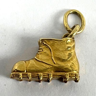Pendentif Porte-bonheur Lucky Boot en Or Jaune 18k, 1960s en