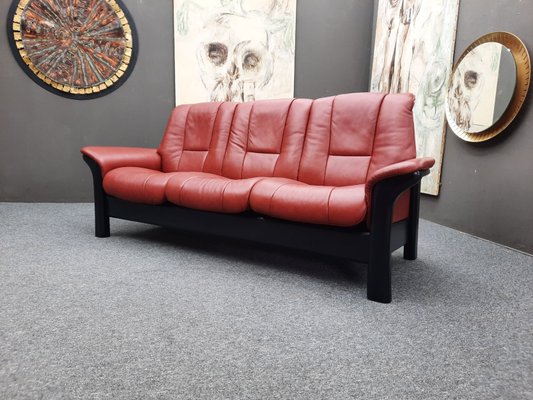 Three-Seater Buckingham Leather Sofa from Stressless, 2000s for
