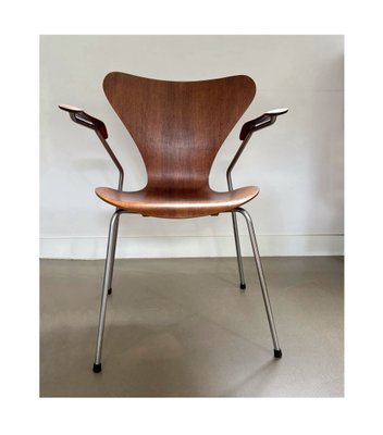 椅子 Arne Jacobsen 3170 Teak FRITZ HANSEN Armchair by Arne Jacobsen for Fritz Hansen, Denmark, 1960s