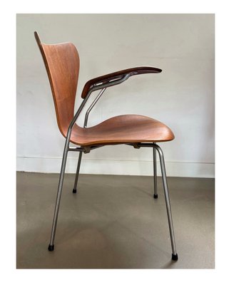 椅子 Arne Jacobsen 3170 Teak FRITZ HANSEN Dot Stool 3170 in Teak by Arne Jacobsen for Fritz Hansen