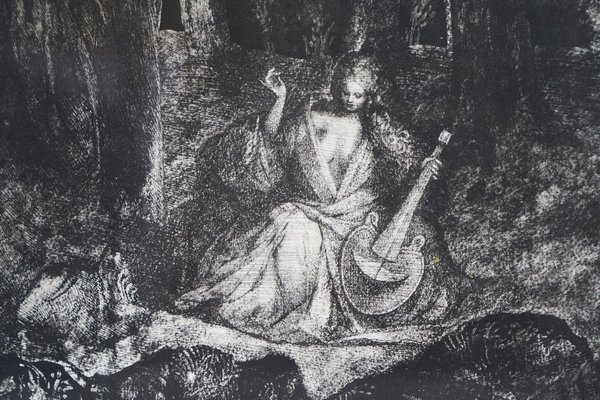 Ernst Fuchs, Forest Idyll in Front of the Sky Wall, 1974, Artist's
