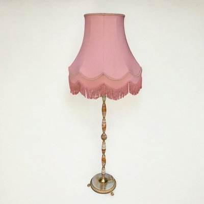 Paralume Vintage Con Frange E Perline | Stile Europeo Per Lampade Da Tavolo E Da Terra | Diametro 25 Cm, Per Lampadina E27