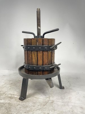 antique tobacco press Antique Manual Wine Press with Working Press, 1950s for sale at Pamono