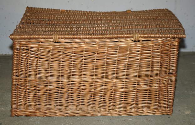 Corbeille En Osier Tressé Main – Forme XVIIIe – Panier Déco Vintage