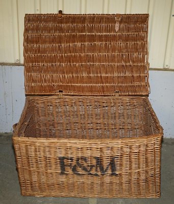 Panier En Osier Ancien À VENDRE! - FR