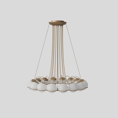 Model 2109/16/14 Lamp with Champagne Structure by Gino Sarfatti