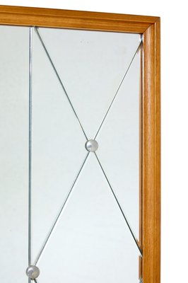 Vintage Swedish Segmented Bedroom Mirror, 1950 for sale at Pamono