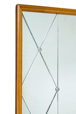 Vintage Swedish Segmented Bedroom Mirror, 1950 for sale at Pamono