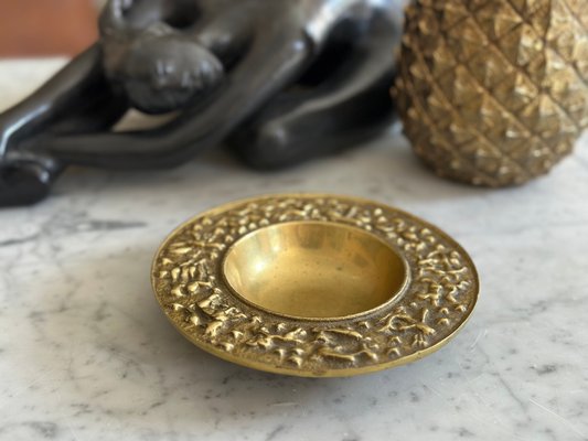 Vintage Mid-Century Danish Brass Zodiac Bowl from Nordisk Malm