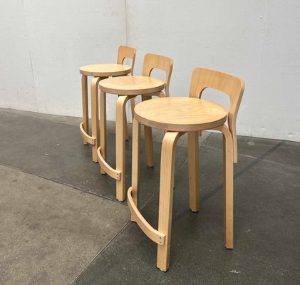 K65 Sgabelli Aalto Coppia Di Sgabelli Del Medioevo K65 Di Alvar