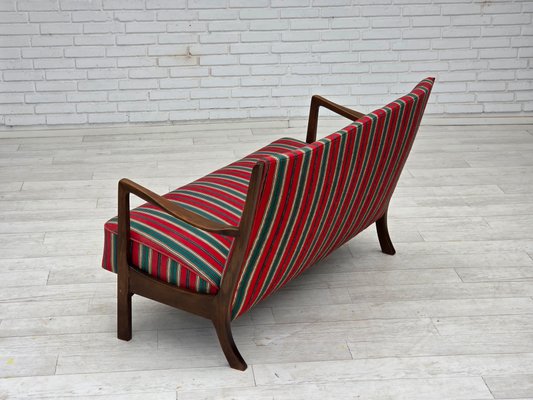 Danish 2-Seater Furniture Wool Sofa from Fritz Hansen, 1960s for - Main Image