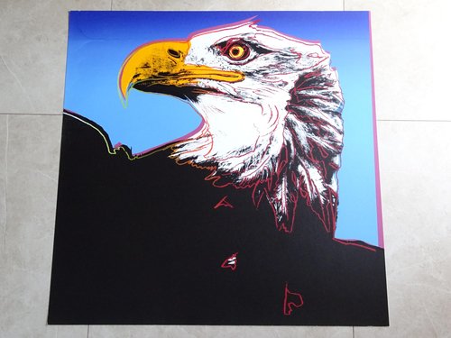 WARHOL、BALD EAGLE、希少画集画、新品高級額、額装付 Lot - Andy Warhol (1928-1987): Bald Eagle