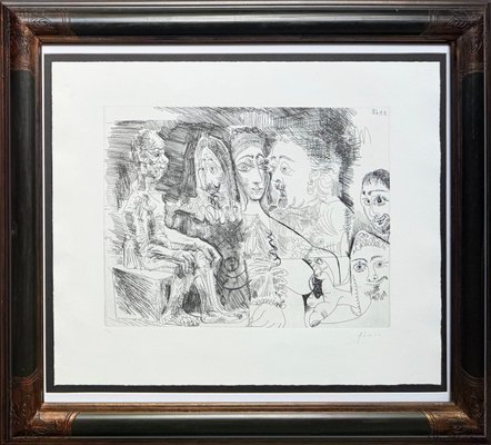 Pablo Picasso, Suite 347, 4 Avril 1968, L. 16, 1968, Etching