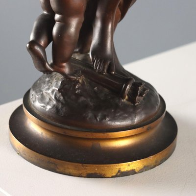 After M. Moreau, Sculpture of Venus and Love, 20th Century, Bronze