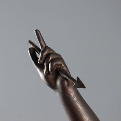 After M. Moreau, Sculpture of Venus and Love, 20th Century, Bronze