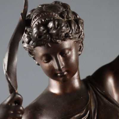 After M. Moreau, Sculpture of Venus and Love, 20th Century, Bronze