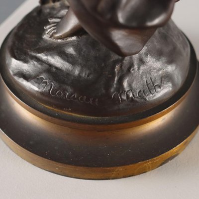 After M. Moreau, Sculpture of Venus and Love, 20th Century, Bronze
