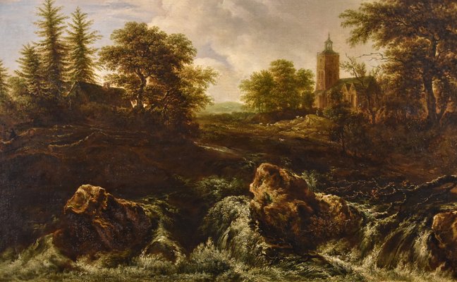 After Jacob Van Ruisdael, Landscape with Wood, 1670, Oil on Canvas