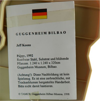 JEFF KOONS Puppy 1992 Guggenheim Museum Bilbao 1998 Plush Toy