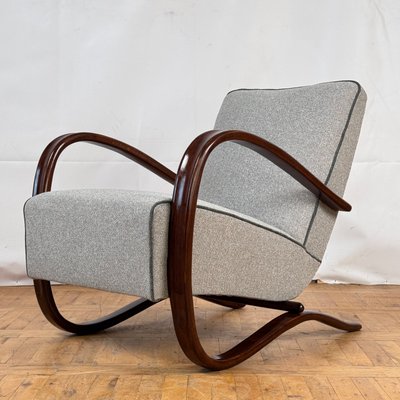 Art Deco H-269 Lounge Chair by Jindrich Halabala for Thonet, 1930s