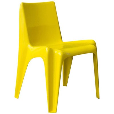 Plastikstuhl in Gelb, 1970er bei Pamono kaufen