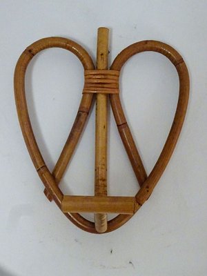 Bambus Wandhaken, 1960er, 2er Set bei Pamono kaufen