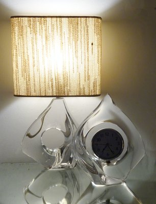 Crystal Teardrop Clock by Jean Daum for Daum, 1960s for sale at Pamono