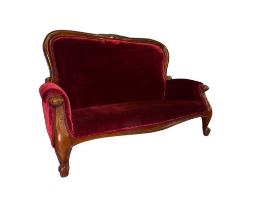 Bastone Per Ciotola Tibetana In Legno Con Dettaglio In Velluto Rosso - Lunghezza 15 Cm - 5