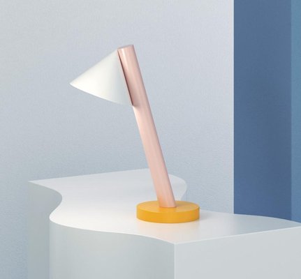 Orange & Pinke Schreibtischlampe mit Kugeln und Kegeln von Atelier Areti bei Pamono kaufen