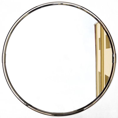 Round Mirror With Chrome Frame 1970s For At Pamono Round Mirror With Chrome Frame 1970s 1