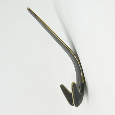 Ganci Appendiabiti Antichi In Ottone Bronzo - Set Da 5 Pezzi Con Viti - Foto 14