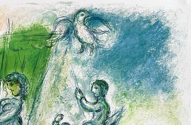 Marc Chagall, L'Odyssée, Planche XIX, 1974, Lithograph for sale at