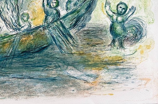 Marc Chagall, L'Odyssée, Planche XIX, 1974, Lithograph for sale at