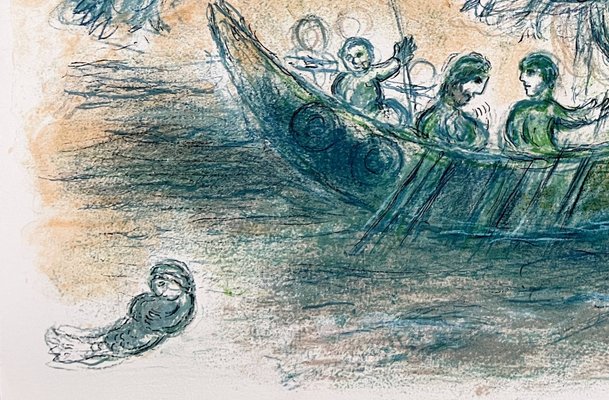 Marc Chagall, L'Odyssée, Planche XIX, 1974, Lithograph for sale at