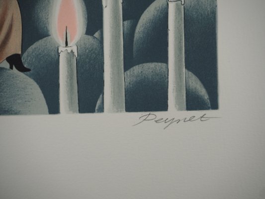 Raymond Peynet, Entrance to Paradise, Original Signed