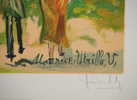 Maurice Utrillo, The Moulin De La Galette in Montmartre, Signed