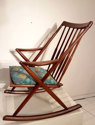 Sedia a dondolo, Scandinavia, anni '60 in vendita su Pamono Sedia a dondolo, Scandinavia, anni '60 in vendita su Pamono