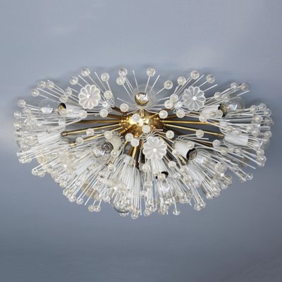 Vintage Dandelion Flush Mount Chandelier By Emil Stejnar For