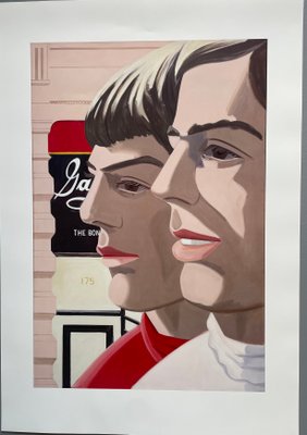 Alex Katz - ポスター Alex Katz Vintage 1978 Pop Art Lithograph Print Framed Mid