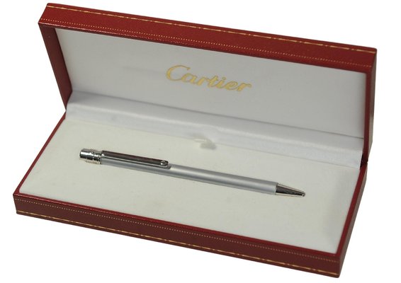 筆記具 santos de cartier ballpen silver Santos de Cartier ballpoint pen