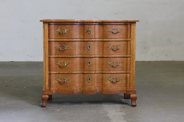 Vintage Danish Brutalist Light Oak Dresser in the style of Henning Kjrnulf, 1960s Vintage Danish Brutalist Light Oak Dresser in the style of Henning Kjrnulf, 1960s