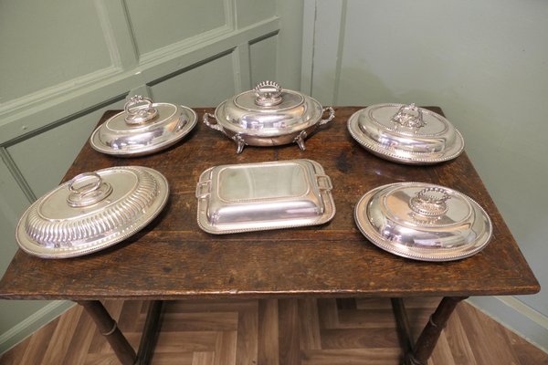 Silver-Plated Dinner Service, 1920s, Set of 6 for sale at Pamono