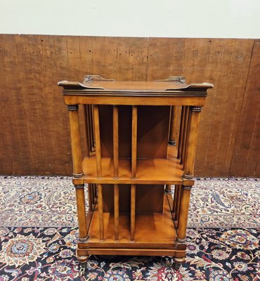 Antique Rotating Bookshelf in Teak for sale at Pamono