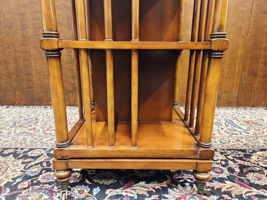 Antique Rotating Bookshelf in Teak for sale at Pamono