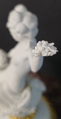 Biscuit Porcelain Figurine of Venus with a Cherub by Benacchio for